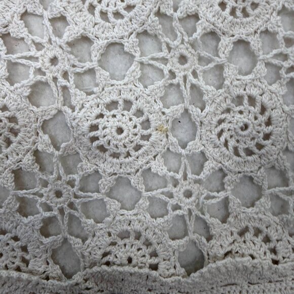 2003 MARTHA STEWART Medallion Crochet Table Overlay 36” - Picture 5 of 9